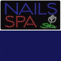 Affordable LED L7157 Nails Spa LED Sign, 12